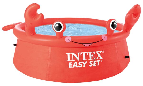 Intex "Easy Set" vidám rákmintás felfújható medence 183 x 51 cm