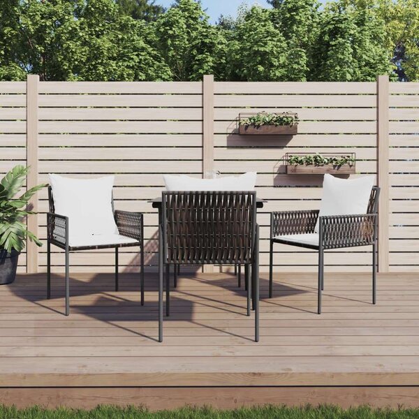 VidaXL Kerti Étkezőgarnitúra - 5 részes - Polyrattan