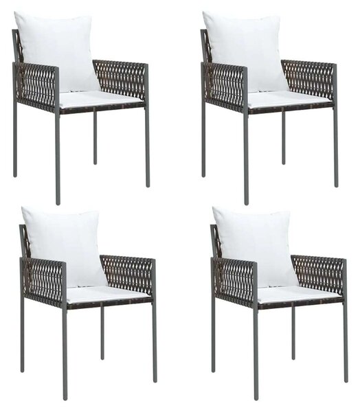 VidaXL Kerti Étkezőgarnitúra - 5 részes - Polyrattan