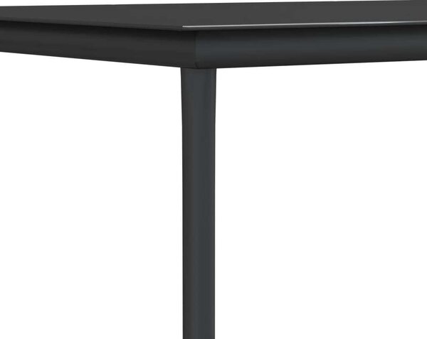 VidaXL 5-részes polyrattan és acél kerti étkezőgarnitúra párnával