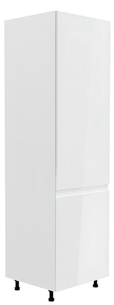 Élelmiszer szekrény, fehér/fehér extra magasfényű, jobbos, AURORA D60R