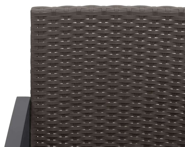VidaXL - 2 Személyes Kerti Szett - PP-Rattan - Barna