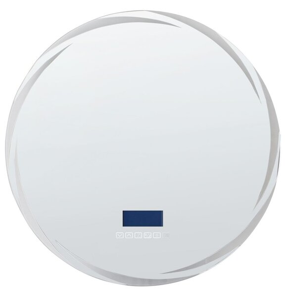 LED fürdőszobai tükör TANAY 60 cm 60 cm Beépített Bluetooth Hangszóróval Ezüst