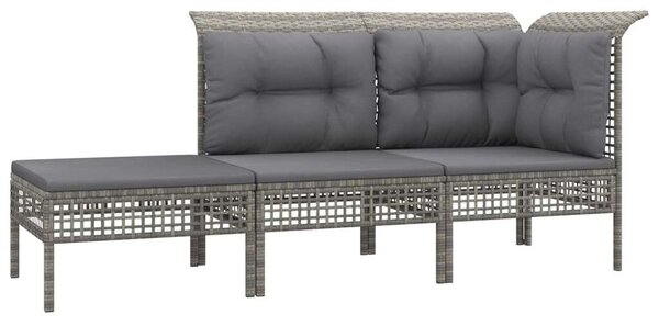 VidaXL Polyrattan Kerti Ülőgarnitúra - 13 részes - Szürke