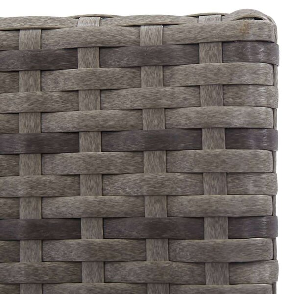 VidaXL Polyrattan Kerti Étkezőgarnitúra - 12 Személyes - Antracit Szürke