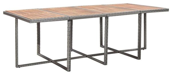 VidaXL Polyrattan Kerti Étkezőgarnitúra - 12 Személyes - Antracit Szürke