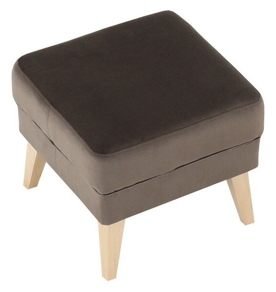 Puff, taupe-szürke-barna/bükk, RODEZA