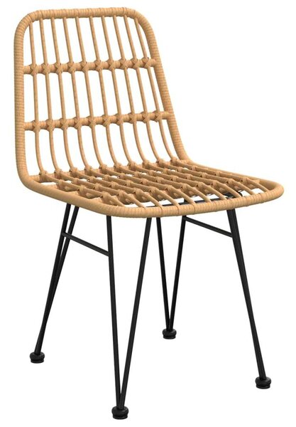 VidaXL Polyrattan Kerti Étkezőgarnitúra - 5 részes
