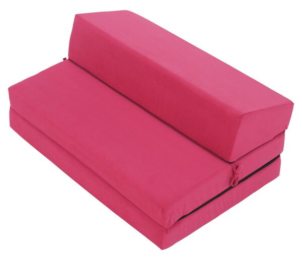 Összecsukható matrac/fotel, 2v1, rózsaszín magenta, VEDIS