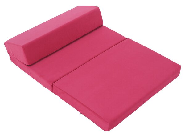 Összecsukható matrac/fotel, 2v1, rózsaszín magenta, VEDIS