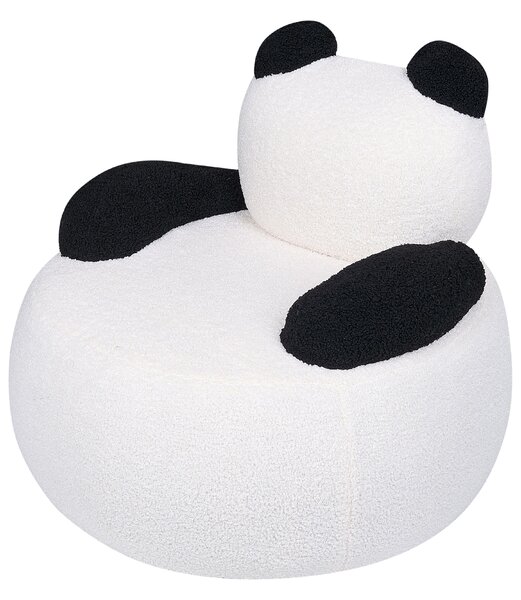 Gyerekfotel Panda VIBY Buklé Fehér