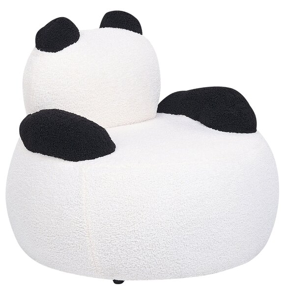 Gyerekfotel Panda VIBY Buklé Fehér