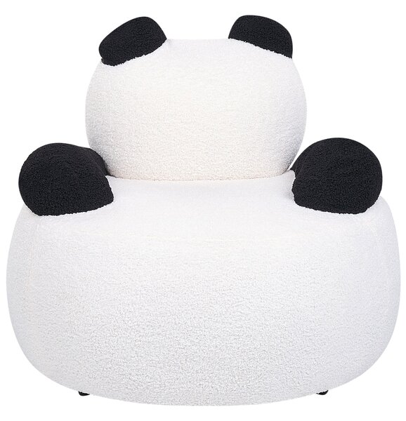 Gyerekfotel Panda VIBY Buklé Fehér