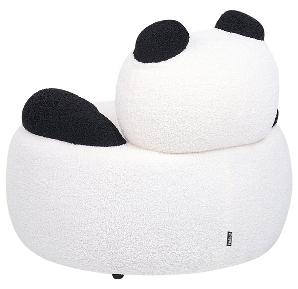 Gyerekfotel Panda VIBY Buklé Fehér