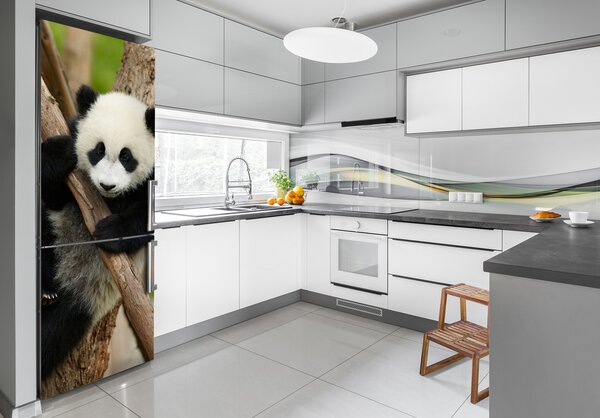 Matrica hűtőre Panda egy fa