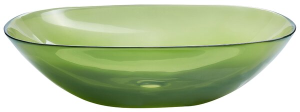 Pultra helyezhető mosdókagyló MOENGO 54 x 36 cm Öntött kő Zöld