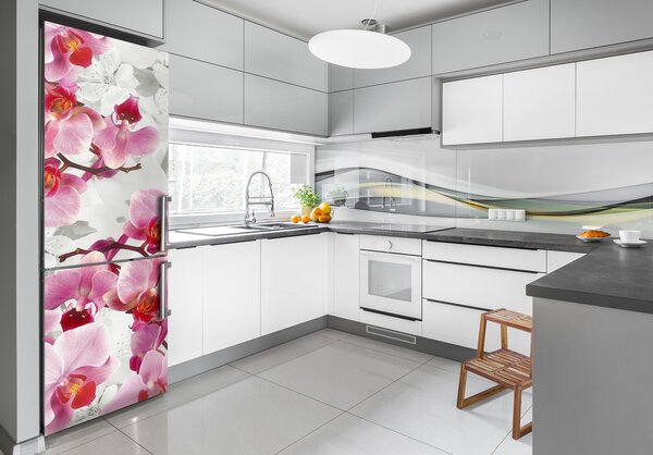 Matrica hűtőre Rózsaszín orchidea