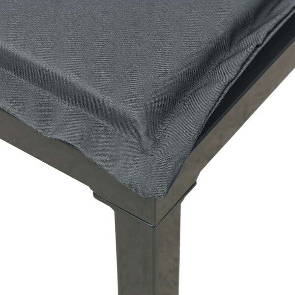 VidaXL 4 részes Kerti Ülőgarnitúra - Fekete-Szürke Polyrattan