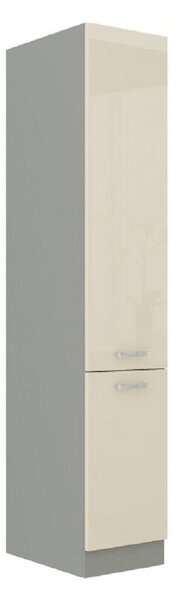 Magas élelmiszerszekrény, bézs magas fényezéssel, PRADO 40 DK-210 2F