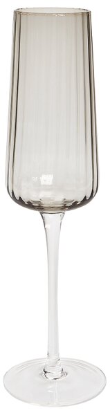 Négydarabos pezsgőspohár szett QUARTZ 230 ml Szürke