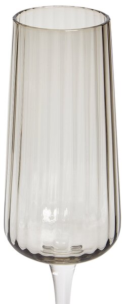 Négydarabos pezsgőspohár szett QUARTZ 230 ml Szürke