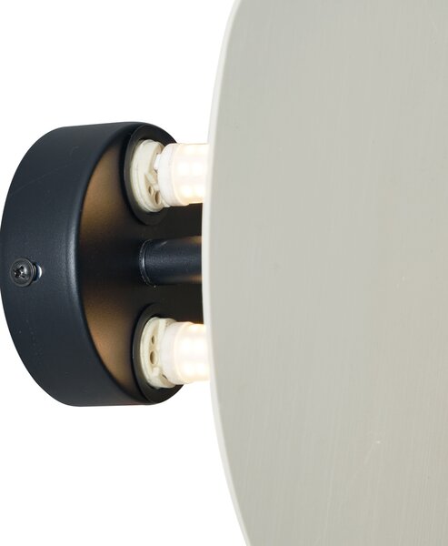 Design bézs organikus fali lámpa 20 cm 2-lámpás - Pulley