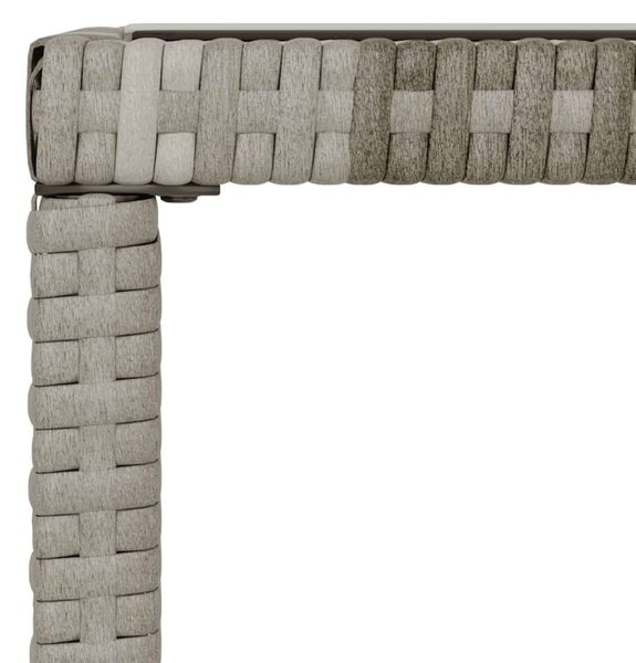 VidaXL 6 részes szürke polyrattan kerti ülőgarnitúra párnákkal