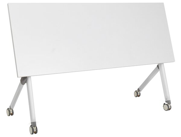 Összecsukható íróasztal BENDI Fehér 160 cm 60 cm kerekekkel