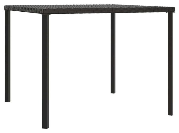 VidaXL Kerti Étkezőgarnitúra - Polyrattan - Fekete - 2 részes