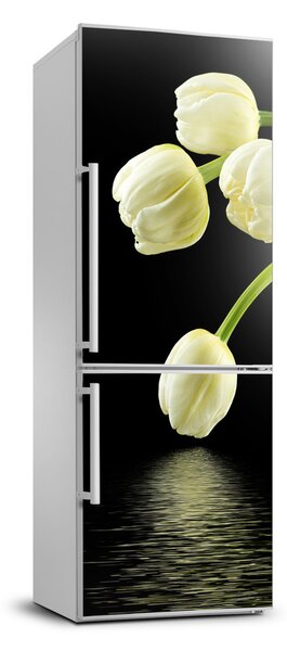 Matrica hűtőre Fehér tulipán