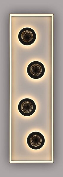 Paul Neuhaus LED mennyezeti lámpa Dune, 100cm, fekete, CCT, dim., dimmelhető, Fekete, Nappali / Étkező, Alumínium, Modern