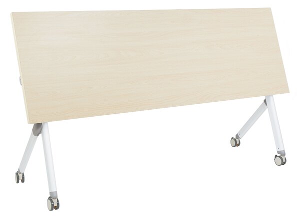 Összecsukható íróasztal BENDI Világosbarna 180 cm 60 cm kerekekkel