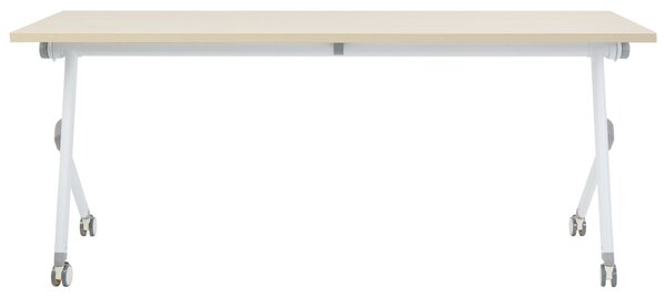 Összecsukható íróasztal BENDI Világosbarna 180 cm 60 cm kerekekkel