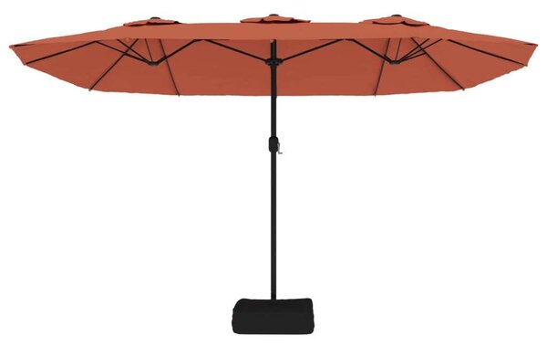 VidaXL Dupla Tetős Napernyő - LED Világítással - 449x265 cm