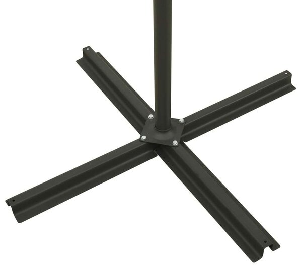 300 cm-es Konzolos Napernyő - Bordó - LED Világítással