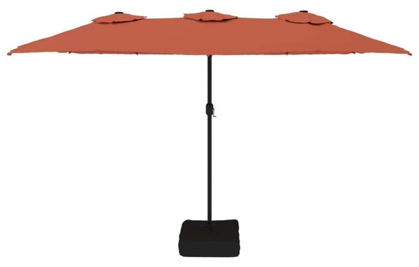 VidaXL Dupla Tetős Napernyő - LED Világítással - 449x265 cm