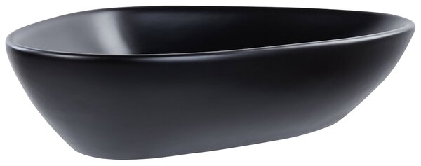 Pultra helyezhető mosdókagyló TIRIG Fekete 60 x 39 cm Kerámia
