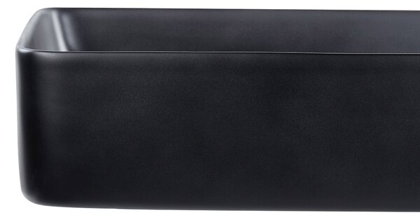 Pultra helyezhető mosdókagyló ULUA 61 x 35 cm Kerámia Fekete