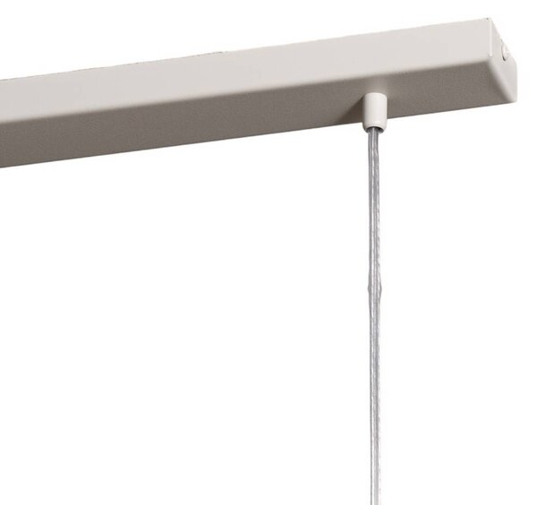 SIGMA Lógó világítás Rif 2, taupe 2 izzós, lineáris, acél, dimmelhető, Krém / borostyánsárga, Nappali / Étkező, fém, Modern