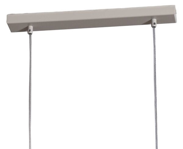 SIGMA Lógó világítás Rif 2, taupe 2 izzós, lineáris, acél, dimmelhető, Krém / borostyánsárga, Nappali / Étkező, fém, Modern