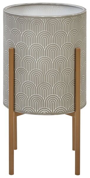 Magasított virágállvány AUBRIETA Fém 31 cm Szürke