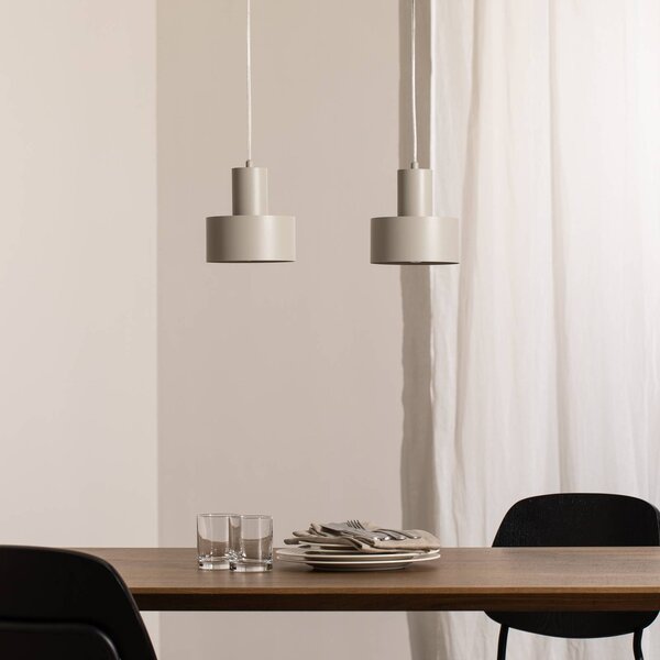 SIGMA Lógó világítás Rif 2, taupe 2 izzós, lineáris, acél, dimmelhető, Krém / borostyánsárga, Nappali / Étkező, fém, Modern