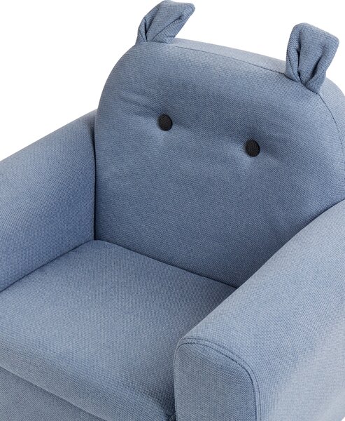 Gyerekfotel Víziló MARIBO Kék