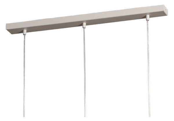SIGMA Lógó világítás Rif 3, taupe, 3 izzós, lineáris, acél, dimmelhető, Krém / borostyánsárga, Nappali / Étkező, fém, Modern