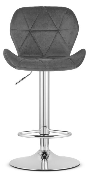 Szürke bárszék WEST VELVET