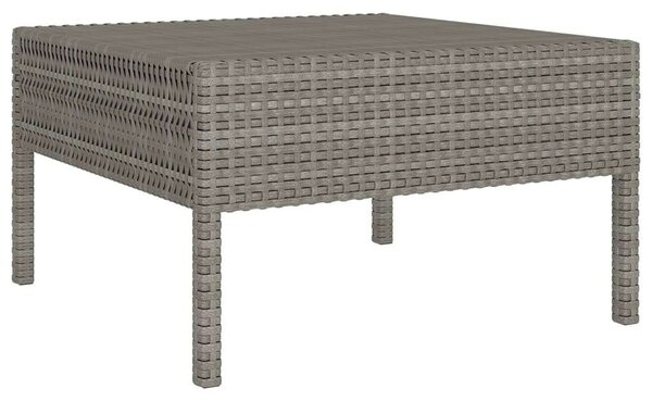 Polyrattan Kerti Ülőgarnitúra - 5 részes - Szürke