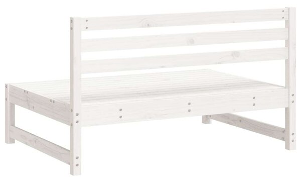 VidaXL 2 db fehér kerti tömör fenyőfa középső kanapé 120 x 80 cm