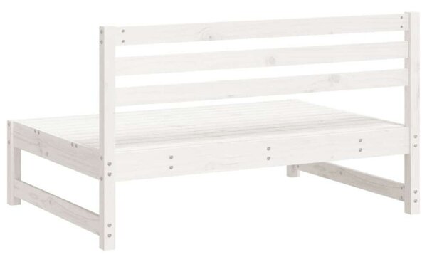 VidaXL 2 db fehér kerti tömör fenyőfa középső kanapé 120 x 80 cm