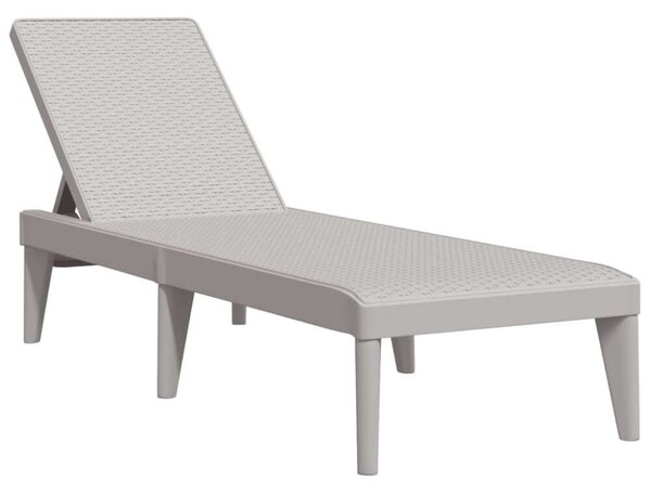 VidaXL Napozóágy - Szürke PP - 186 x 60 x 29 cm