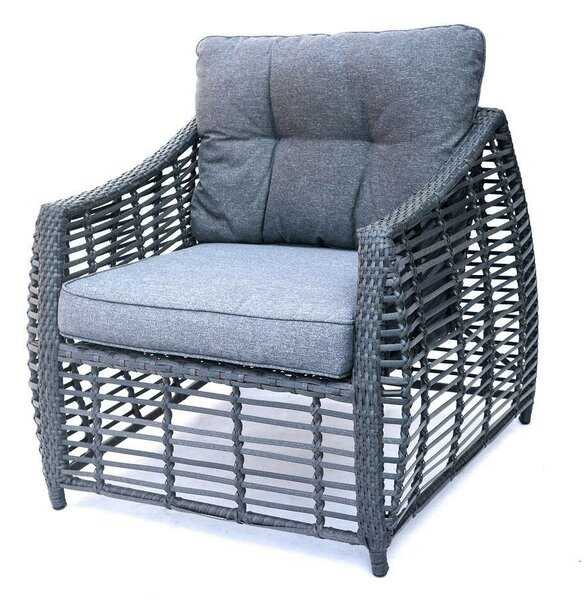 Rojaplast Ohio exkluzív polyrattan kerti Bútor garnitúra - szürke